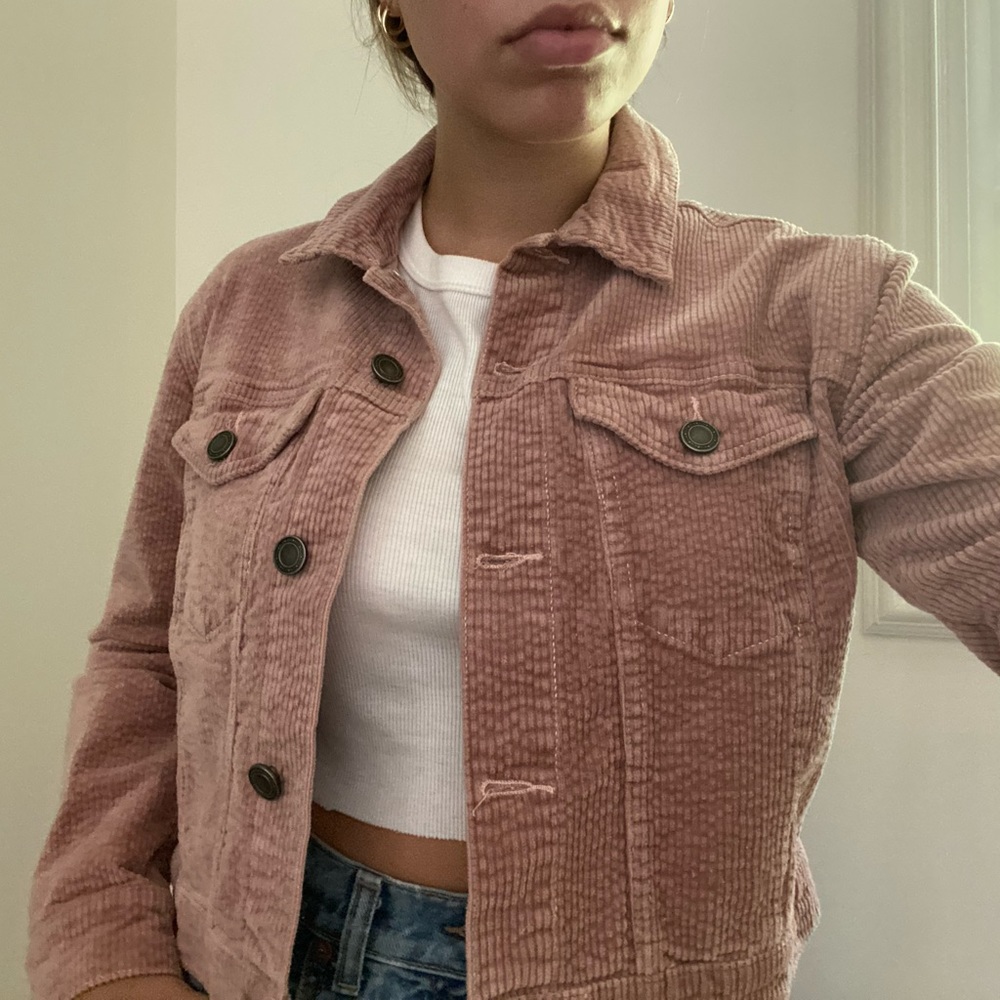 Kut from The Kloth Pink corduroy jacket